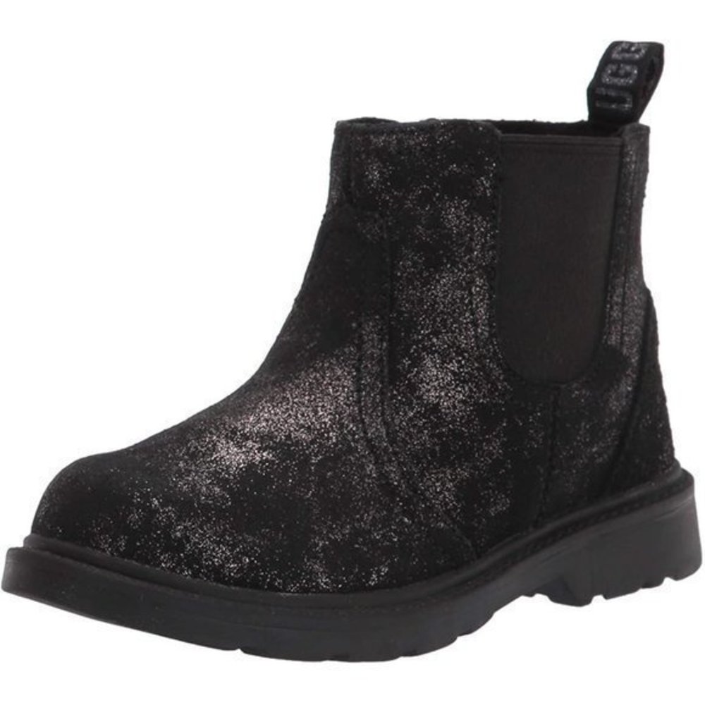 NEW UGG Unisex-Child K Bolden black Metallic Fashion Boots size 6